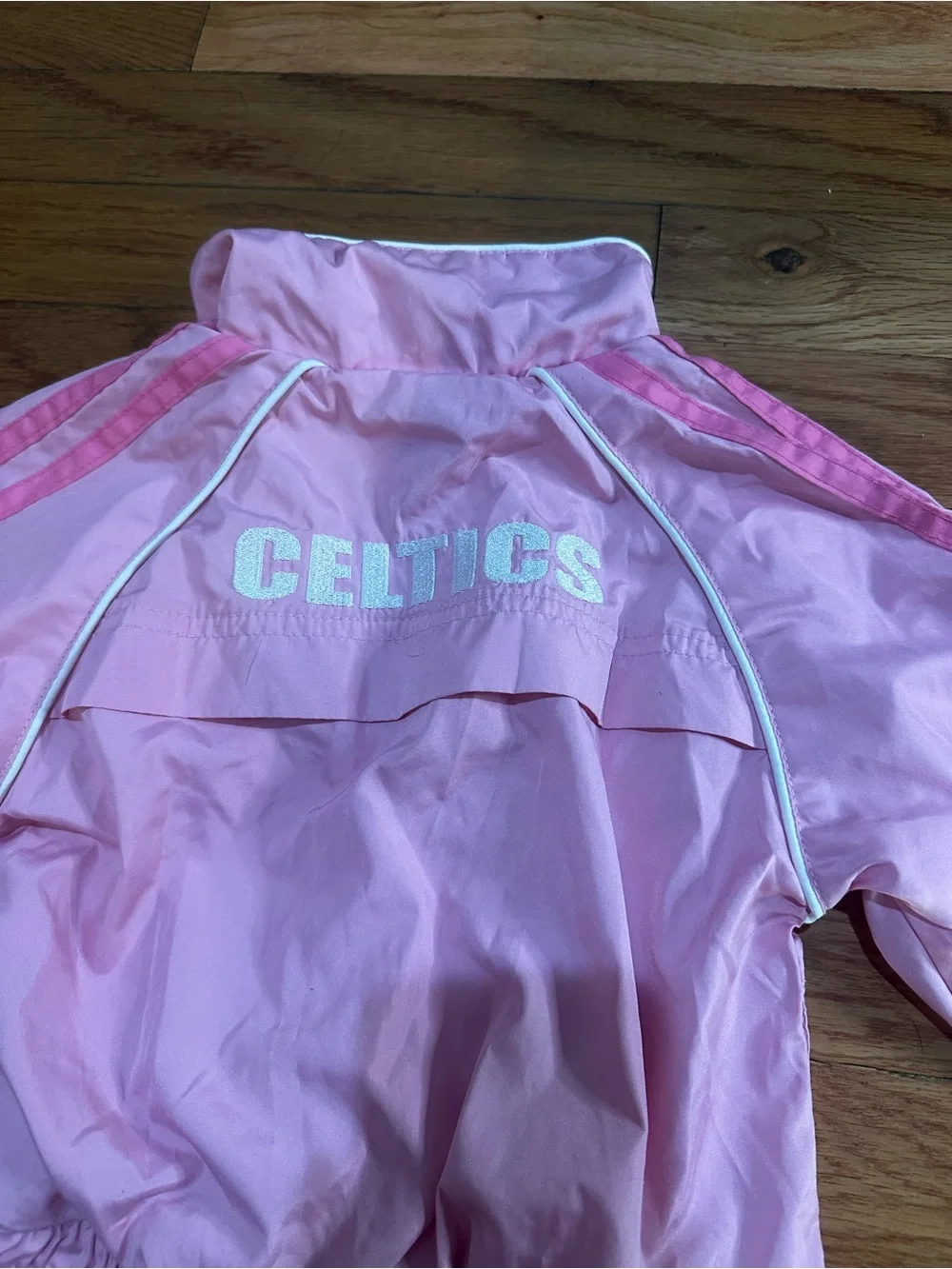 Adidas Pink Boston Celtics Baby Girl Full Zip Jacket NBA 18 Months